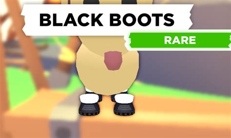 black boots adopt me.